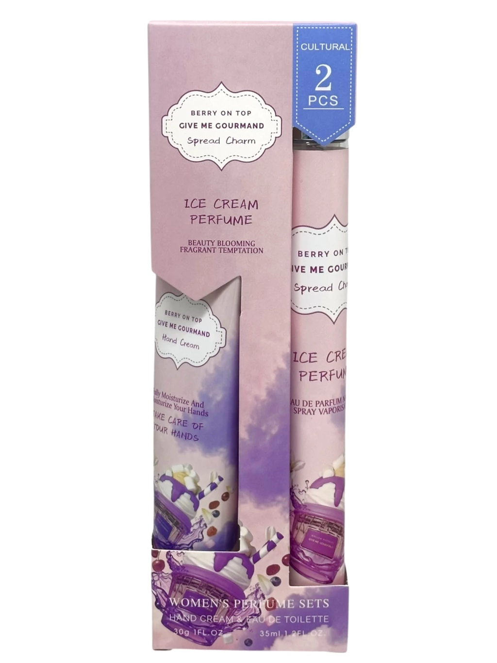 Set Perfume y crema de manos ice cream blooming cultural